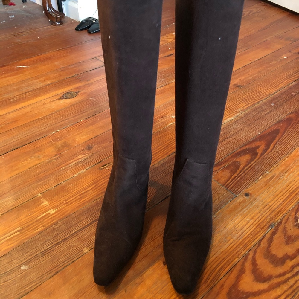 Valerie Stevens suede/microfiber Coley Flex boots